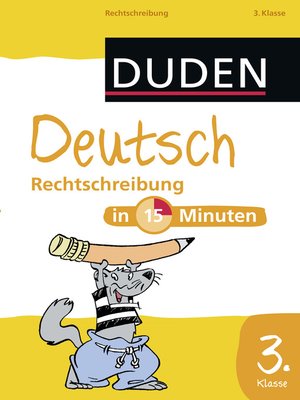 cover image of Deutsch in 15 Minuten--Rechtschreibung 3. Klasse